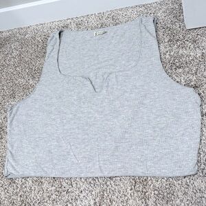Free people crop tank, grey, xl